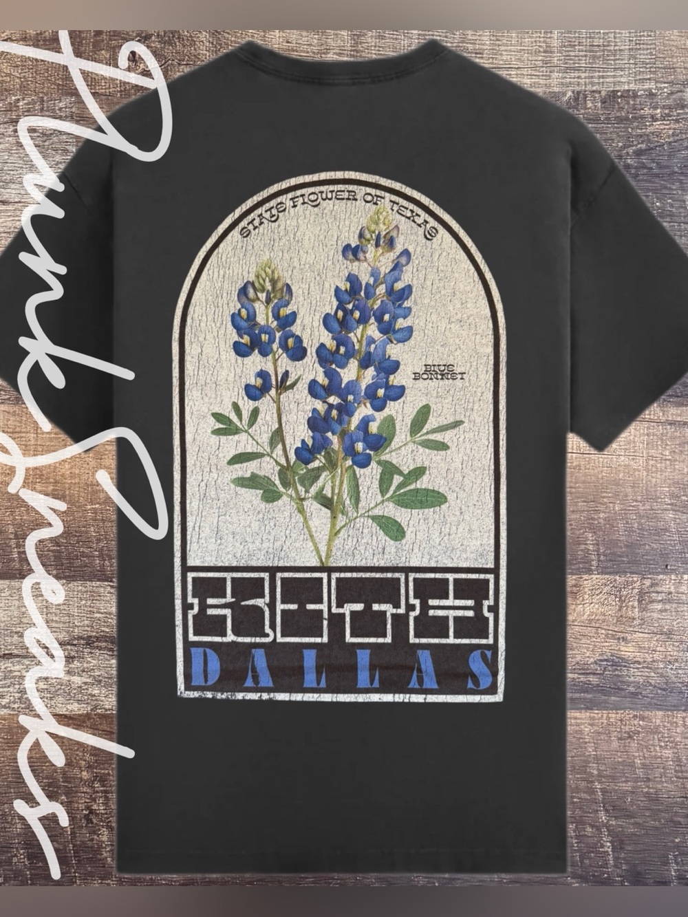 Kith Dallas Bluebonnet Box Logo Vintage Tee • Store Exclusive • 2026